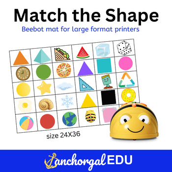 Preview of Beebot™ Mat - Match the Shapes