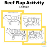 Beef Meat Table Puzzle Activity Primary And Secondary Cuts