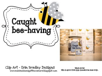 Preview of Beehaving Cards- Caught beeing good