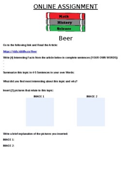 Preview of Beer Online Assignment