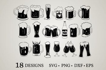 Beer Mug Svg Beer Svg Beer Glass Svg Drink Svg Beer Clip Art Beer Cut File