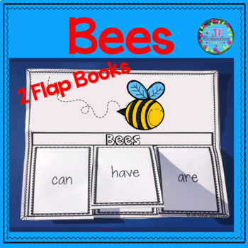 Preview of Bees Writing Flap Books! ELL Spring Preschool, Kindergarten, 1st & 2nd