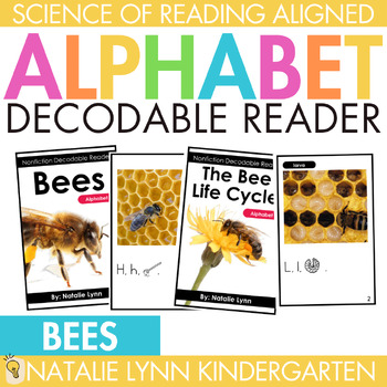Preview of Bees + Bee Life Cycle Alphabet Decodable Readers Science of Reading Nonfiction