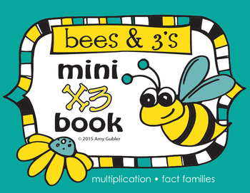 Preview of Bees and 3s - Multiply by 3 Mini Book