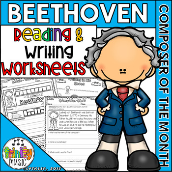 Preview of Beethoven Reading and Writing Activities (Composer of the Month)