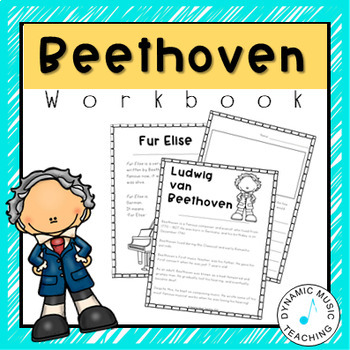 Preview of Beethoven Worksheets | Classical Music Composer Activity for Elementary 