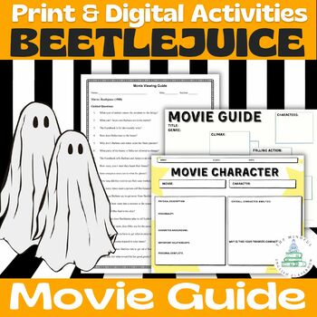 Preview of Beetlejuice | Movie Guide | Digital & Print Questions & Worksheet | Halloween