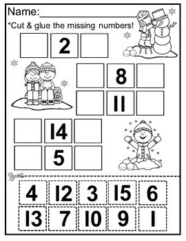 Before & After Numbers 1-20 Freebie for PreK/K/Special Education