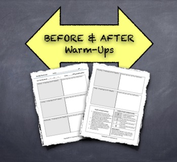 Preview of "Before & After" Warm-Ups:  Promote Reflection About Common Errors