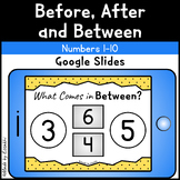 Before, After and Between Numbers 1-10 | Google Slides™