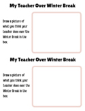 Before Winter Break Activity | Comic | Printable Drawing A