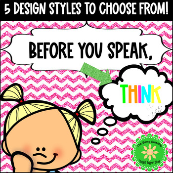 think before you act clipart