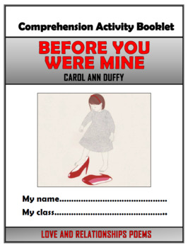 Preview of Before You Were Mine - Carol Ann Duffy - Comprehension Activities Booklet!