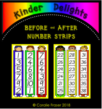 Preview of Before and After Number Strips