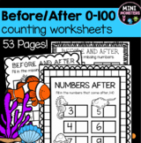 Before and After Numbers to 100 Worksheets