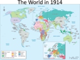 Before and After WWI World Maps with Discussion and Analys