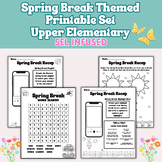 Before or After Spring Break Reflection Printables SEL Act