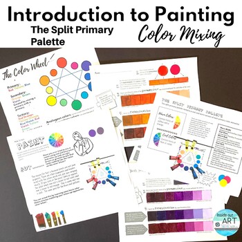 Preview of Beginner Acrylic Painting - Color Theory Project - High School Art Worksheets