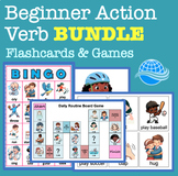 Beginner Action Verbs Bundle (ESL & Special Education)