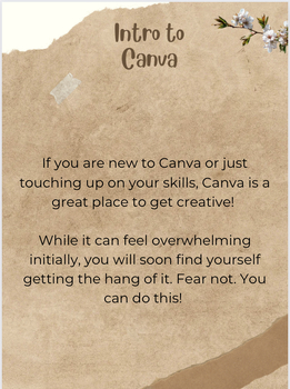 Preview of Beginner Canva Tutorial PDF| Easy Canva Tutorial| Creating Template Links