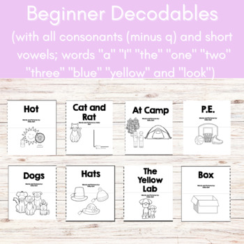 Preview of Beginner Decodables (Kindergarten Unit 5)