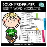 Beginner Dolch Sight Word Booklets for Kindergarten - NO P
