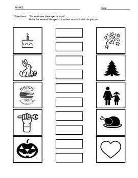 beginner esl efl vocabulary worksheets matching tpt