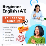 Preview of Beginner ESL Lesson Bundle for Adults & Teens (25 lessons) (A1)
