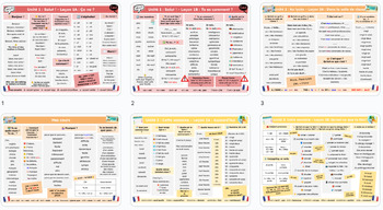 Preview of Beginner French - Chat Mat Bundle (1st Semester)
