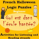 Beginner French Halloween Logic Puzzles and Activities