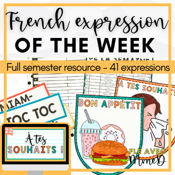 Preview of Beginner French Idiomatic Expression of the Week - Expression idiomatique