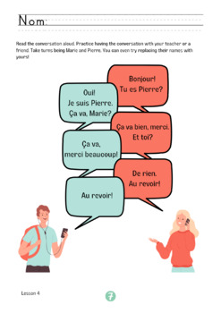 Beginner French - Lessons 1-5 by Liberian Butterfly | TPT