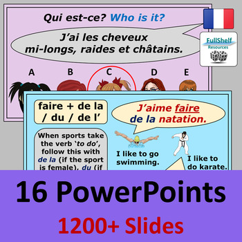how to say a presentation in french