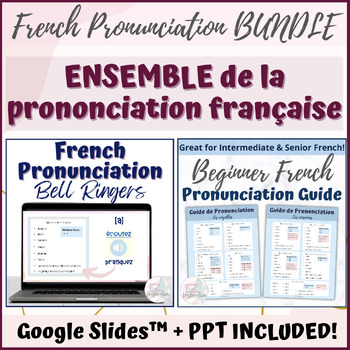 Preview of Beginner French Pronunciation BUNDLE - Ensemble de la prononciation française