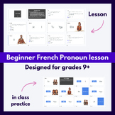 Beginner French pronoun lesson for teenagers. Tips & instr