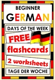 Beginner German - DAYS OF THE WEEK