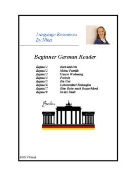 Preview of German Beginner Reader - Deutsch Lesen für Anfänger - 8 Short Readings!