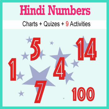 hindi numbers teaching resources teachers pay teachers