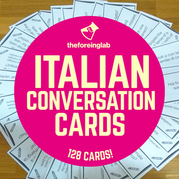 Preview of Beginner Italian – 128 Conversation Cards!