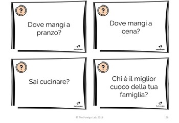Beginner Italian – 128 Conversation Cards! by The Foreign Lab
