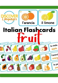 Preview of Beginner Italian Flashcards - Fruit / Frutta