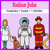 Beginner Italian: Jobs - ☆no prep☆ printables, quizes, act