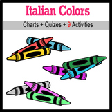 Beginner Italian: colors - ☆no prep☆ printables, quizes, a