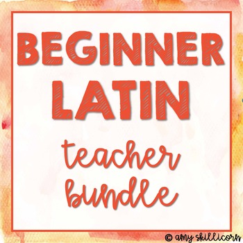 Preview of Beginner Latin 1 Grammar Activities: Teaching Bundle