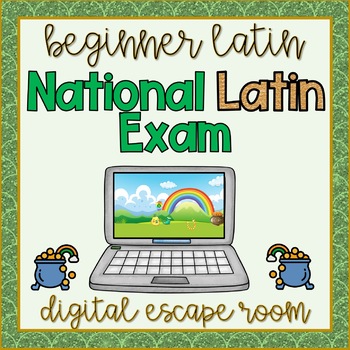 Preview of Beginner Latin NLE (Latin 1 National Latin Exam) St. Patrick's Day Escape Room