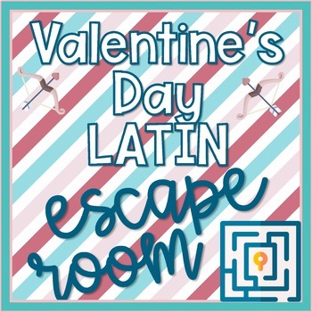 Preview of Beginner Latin Valentine's Day Digital Escape Room