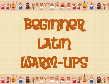 Preview of Beginner Latin Warm-ups!