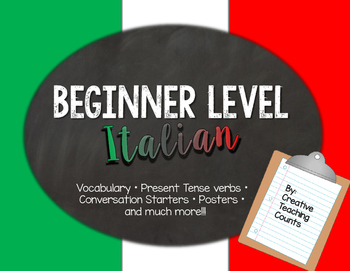 Preview of Beginner Level Italian Pack