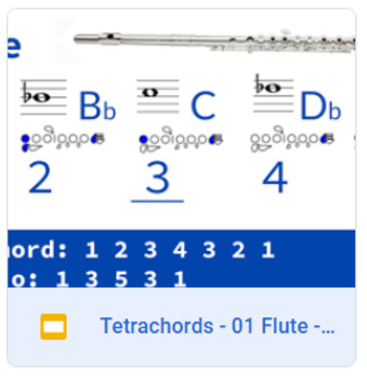 Preview of Beginner Level Tetrachords - Flute
