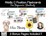 Beginner Middle C Flashcards Set 1 with bonus pages